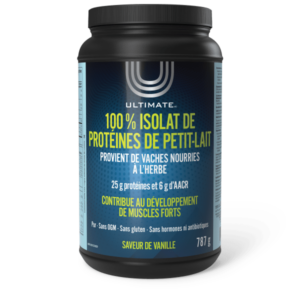 100 % isolat de protéines de petit-lait – vanille